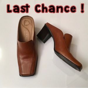 Liz Claiborne flex brown mule real leather